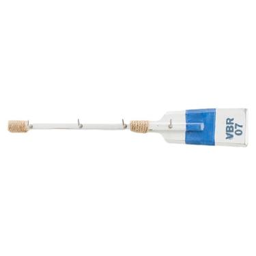 Imagem de YWJLQH Cabide de Madeira em Formato de Remo de 40 Cm para Casacos, Toalhas E Chaves. Organizador Decorativo, de Instalação Rápida E Leve, com Estilo Mediterr, Azul, Tamanho real