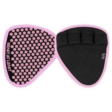 Imagem de Beast AT Least Almofadas de aderência para halterofilismo e fitness – Protetores de palma antiderrapantes e respiráveis para homens e mulheres – Ideal para exercícios de academia, cross training