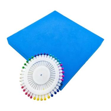 Imagem de Vaveren Placa trançada quadrada de espuma para Kumihimo, com pinos de posicionamento, ideal para artesanato e confecção de pulseiras DIY, 20cm