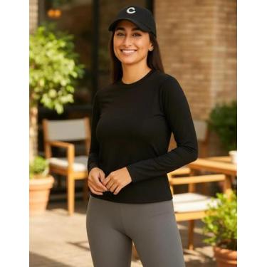 Imagem de Blusa Térmica Feminina Slim Gola Canoa Flanelada Zanca Modas Cor:Marro