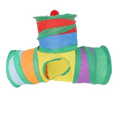 Imagem de Pssopp Conjunto Pequeno de Brinquedos para Mastigar Em Túnel para Animais de Estimação, Esconderijo Com Tudo Incluído para Cobaias, Hamsters, Coelhos, Furões