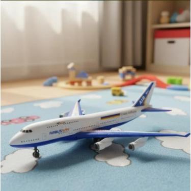 Imagem de Avião de Brinquedo Fricção 43 CM de Comprimento Diversão - Pica Pau