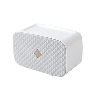 Imagem de Caixa dispensadora de lenços de papel de parede rolo de toalha bomba tanque prateleira de lenços caixa de papel macarrão casa de banho cozinha caixa de armazenamento moldura suporte de caixa de lenços