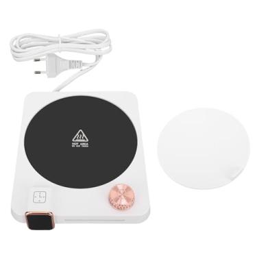 Imagem de AUNMAS Aquecedor de Caneca de café, 9 Configurações de Temperatura, Aquecedor Elétrico de Copo Com Temporizador de Desligamento Automático, para Mesa, café, chá, Leite e Bebidas (Plugue UE 220V)