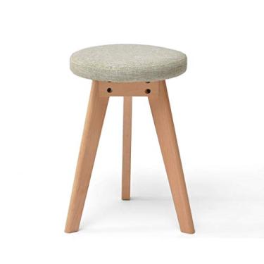 Imagem de Banqueta de apoio para os pés/apoio para os pés, banco de madeira nórdica, moderno, criativo, para maquiagem, banco de mesa de jantar, vários cenários disponíveis, banquinho de degrau mais estável