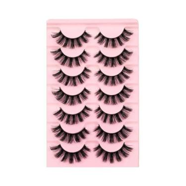 Imagem de Cílios Postiços De Vison Com Aparência Natural, Leves E Reutilizáveis 