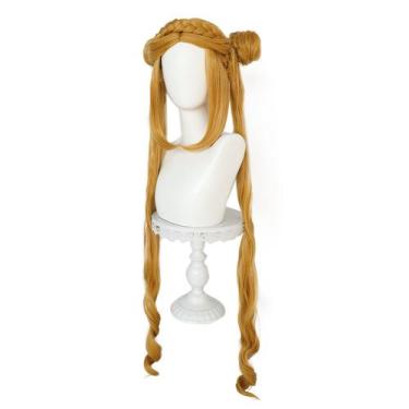 Imagem de Peruca de cosplay Zeldas Princess Zeldas Tetras Sheiks sintética - yiw