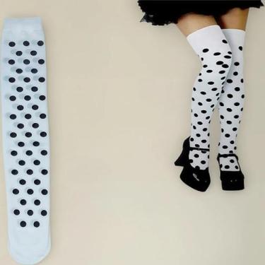 Imagem de Meia 7/8 Bolinha Juvenil Adulto Festa Fantasia Cosplay Dança - MC PRES