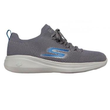 Imagem de Tênis Skechers Go Run Fast Monogram - Cinza-Unissex