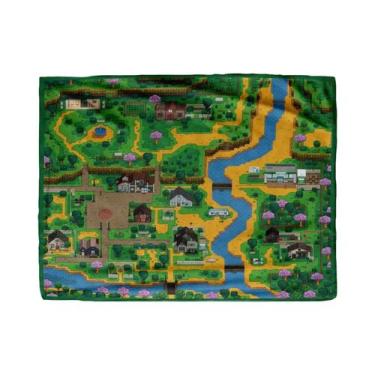Imagem de Cobertor De Flanela Ultra Macio Com Mapa De Stardew Valley Para Cama E