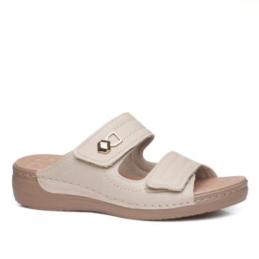 Imagem de Chinelo Pegada Feminino em Couro Off White 233813-01-Feminino