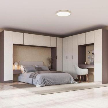 Imagem de Guarda-roupa Modulado de Canto Linear 12 Peças com 13 Portas Orion Cab