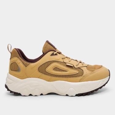 Imagem de Tênis Fila Venture Tracer 3 Masculino, Branco, Marrom, 41