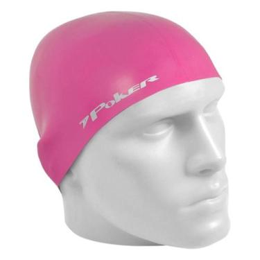 Imagem de Touca De Natação 100% Silicone Adulto Power Poker, Rosa