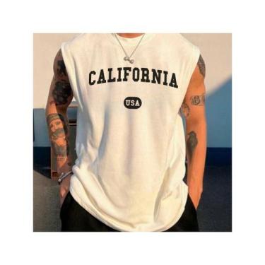 Imagem de Regata machão Masculina P ao GG 100% Algodão California USA - NoBrand,