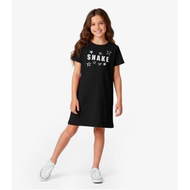 Imagem de Vestido Menina Infantil em Molecotton Select Preto