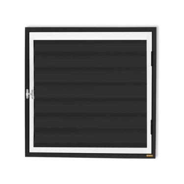 Imagem de Abrigo D'Água/Gásplus 1 Folha com Ventilação 80x80cm Brimak Mix Preto
