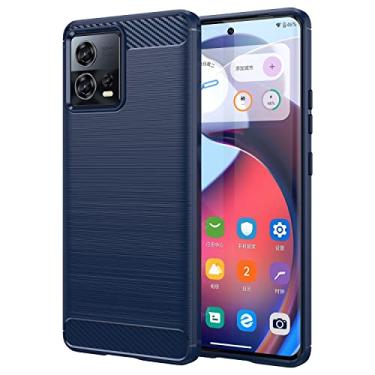 Imagem de For Motorola Moto S30 Pro Brushed Texture Carbon Fiber TPU Phone Case