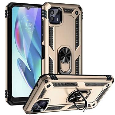 Imagem de HONGYAN Capa de telefone Para Motorola Moto G50 5G TPU à prova de choque + Caixa de telefone protetora com suporte rotativo de 360 ​​graus Capa protetora
