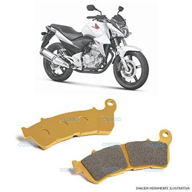Imagem de Conjunto Pastilhas de Freio Yamaha/Triumph/Suzuki/Kawasaki/Honda/BUELL Cobreq - N-1824C