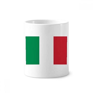 Imagem de Suporte para caneta de escova de dentes com bandeira nacional da Itália da Europa com suporte de cerâmica