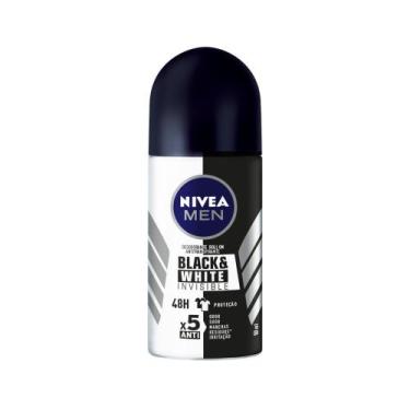 Imagem de Desodorante Antitranspirante Nivea Men Roll On Invisible Black & White