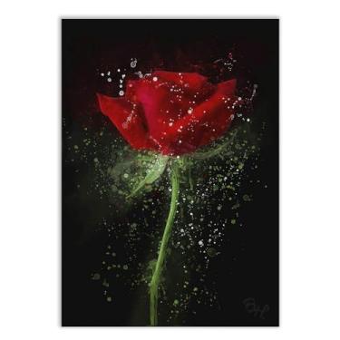 Imagem de Placa Decorativa A2 Rosa Decoração Salão Beleza Amor Poster Poster