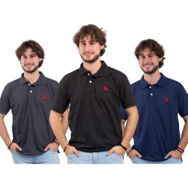 Imagem de 3 Camisas Polo Original Modelo Slim Preço Direto Da Fabrica - Estilo R