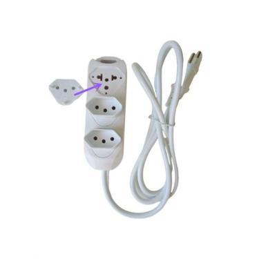 Imagem de Filtro De Linha 3 tomadas 1,5m Regua Extensão Eletrica - telintec