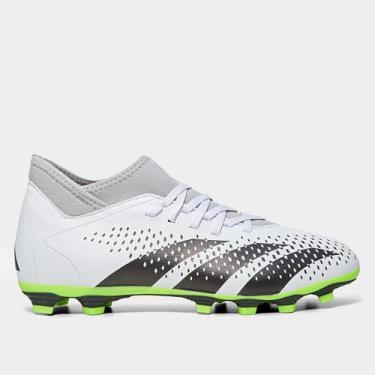 Imagem de Chuteira Campo Adidas Predator Accuracy P4 Sock Unissex, Branco, 44