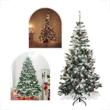 Imagem de Árvore Natal Grande Pinheiro Decoração 1,80m 611 Galhos - Wincy - Nata