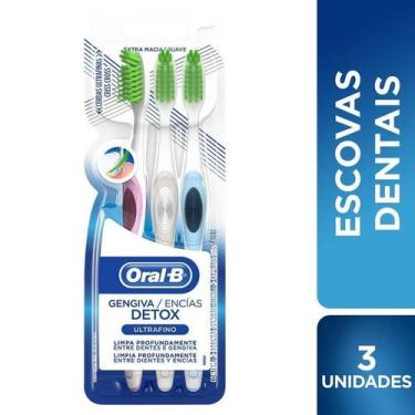 Imagem de Escova Dental Oral-B Ultrafino Detox 3 Unidades - Oral B