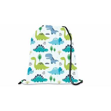Imagem de Mochila Saco Personalizada Infantil Bebê Dinossauros - Deluzz