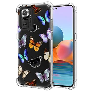 Imagem de Yodueiv Capa de telefone para Redmi Note 10 Pro (4G)/Redmi Note 10 Pro Max M2101K6G Capa para meninas e mulheres, capa protetora transparente de TPU macio transparente para Xiaomi Redmi Note 10 Pro