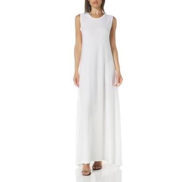 Imagem de Norma Kamali Vestido longo feminino sem mangas, Branca de Neve, M