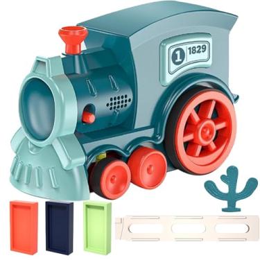Imagem de Trem Automático,Conjunto de Trem Automático, Jogos de trem infantis, Crianças treinam brinquedos conjunto de brinquedos de jardim de infância com música e iluminação para crianças de 3 a 12 anos