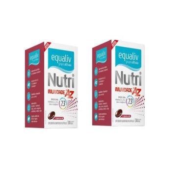 Imagem de Kit 02 Suplemento Nutri Imunidade A-Z 30 Cps - Equaliv