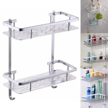 Imagem de Suporte Aluminio Organizador Porta Shampoo Condicionador Sabonete Sabo