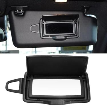 Imagem de Compatível com capa de espelho de viseira de sol Mercedes Benz, capa de espelho iluminada para viseira frontal substitui para W166 X166 W292 W205 W253 C GLC M Class 2015-2021, 1 peça de viseira de sol