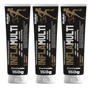 Imagem de kit com 3 Pomada De Curcuma Ora Pro Nobis Copaiba Dores Extremas