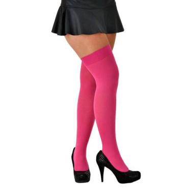 Imagem de Meia 7/8 Fio 40 Punho Liso Perrutextil 016, ÚNICO, Pink