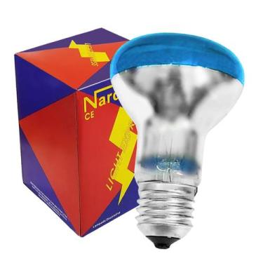 Imagem de Lâmpada Refletora Incandescente R63 40w E27 127v Azul - NARDS, 220V