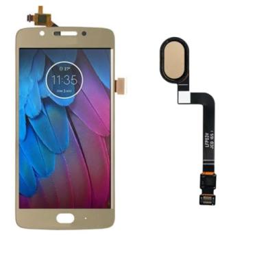 Imagem de Tela Display Lcd Touch Para Moto G5s D + Botão Flex Home