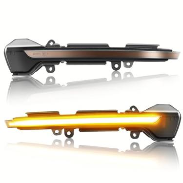 Imagem de Asasytal Indicador sequencial de luz de seta com espelho lateral dinâmico compatível com SEAT Leon 3 MK3 5F 2013-2020 Ibiza MK5 KJ1 2017-2019 Arona KJ7 2017-2019, 2 peças