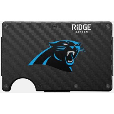 Imagem de The Ridge NFL Edition, carteira masculina minimalista de metal de alumínio – bloqueio RFID, elástico, bolso frontal fino para cartão de crédito com alça para dinheiro e um clipe de dinheiro adicional