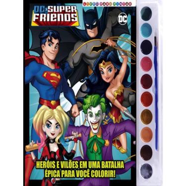 Imagem de Dc Super Friends Livro Para Pintar Com Aquarela