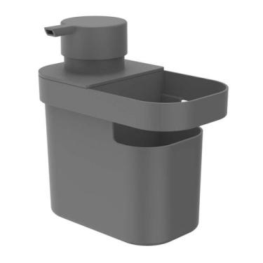 Imagem de Dispenser Para Detergente Pia Saboneteira 650ML Cozinha - OU, Cinza