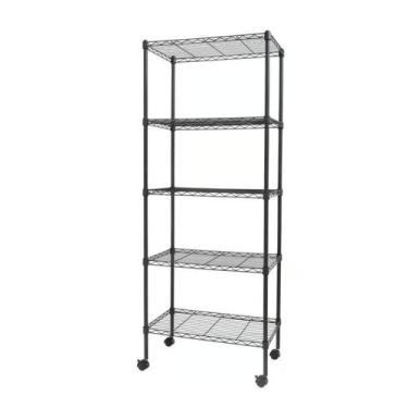 Imagem de Estante Metálica 5 Níveis Preta - Just Home Collection
