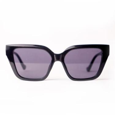 Imagem de Óculos de Sol Feminino Modelo YVI Trend Moda Lê Belle + Case, Preto, Ú