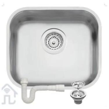 Imagem de Pia Cuba CozinhaTramontina Lavínia Inox 40x34x17 Acetinada C/Sifão